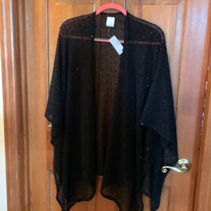 Black shall with a sparkle